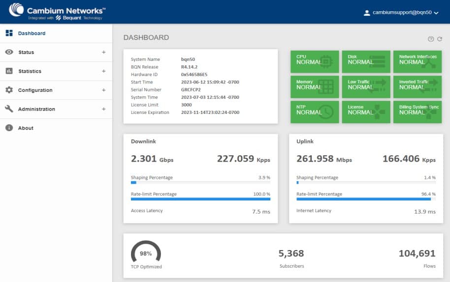 Cambium Networks QoE Accelerator Hardware 1 Gbps