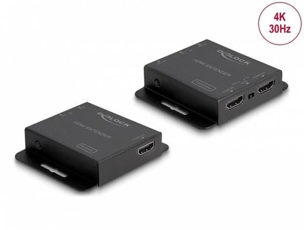 Delock Sada prodlužovače HDMI po kabelu Cat.6, 4K 30 Hz