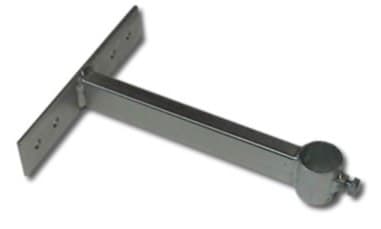 Držák stožáru o průměru 42mm, 25cm od zdi s delším pásem