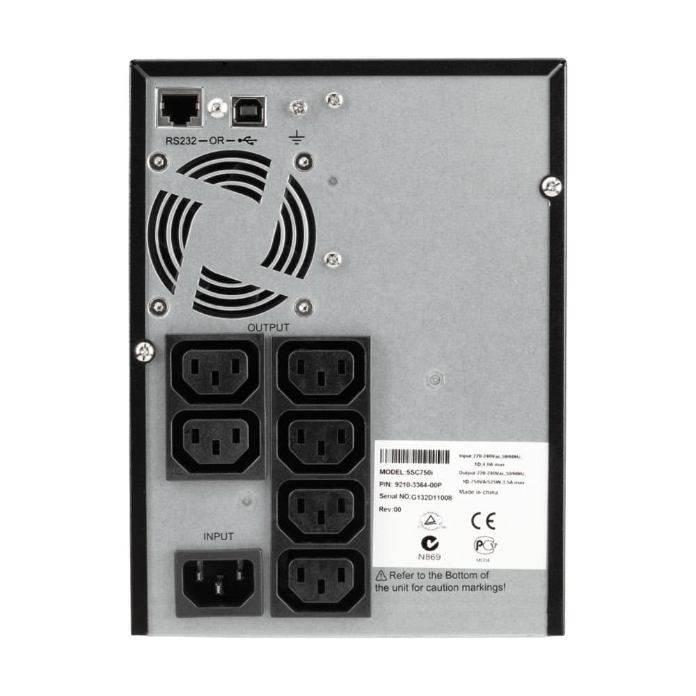 Eaton 5SC 750i, UPS 750VA, 6 zásuvek IEC, LCD