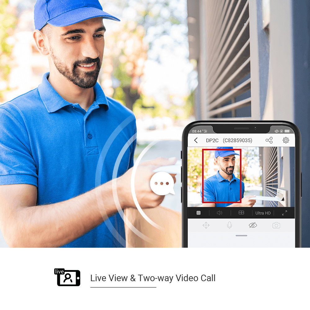 Ezviz DP2C Dveřní Videotelefon - CS-DP2C-A0-6E2WPFBS
