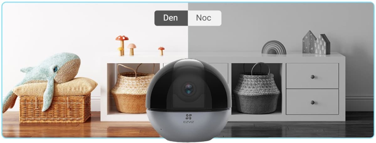 Ezviz E6 3K (Home kit) - Vnitřní otočná IP kamera 5MP, 4mm