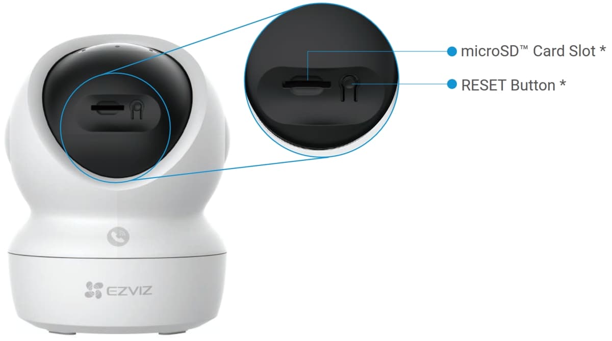 Ezviz H6c G1 3K, Vnitřní otočná Wi-Fi kamera, 5MP