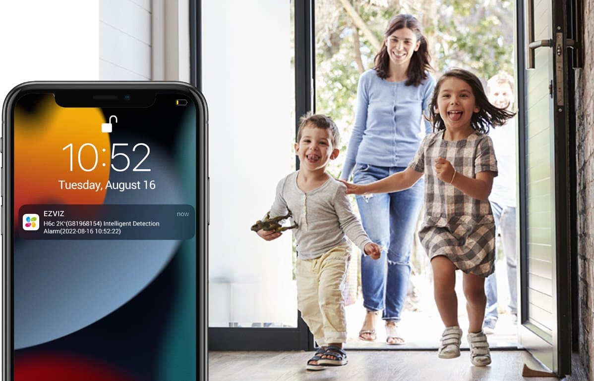 Ezviz H6C - Vnitřní otočná IP kamera s WiFi, 2MP, 4mm