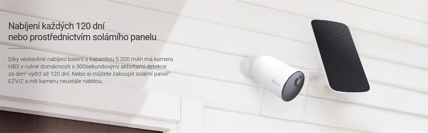 Ezviz HB3 - venkovní IP kamera na baterii  - Add-On k W2HS