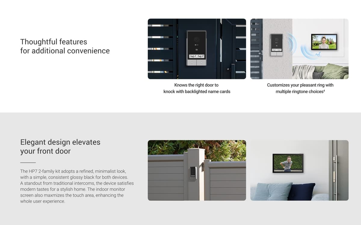 Ezviz HP7 2-Family Sada IP video interkomu pro 2 byty