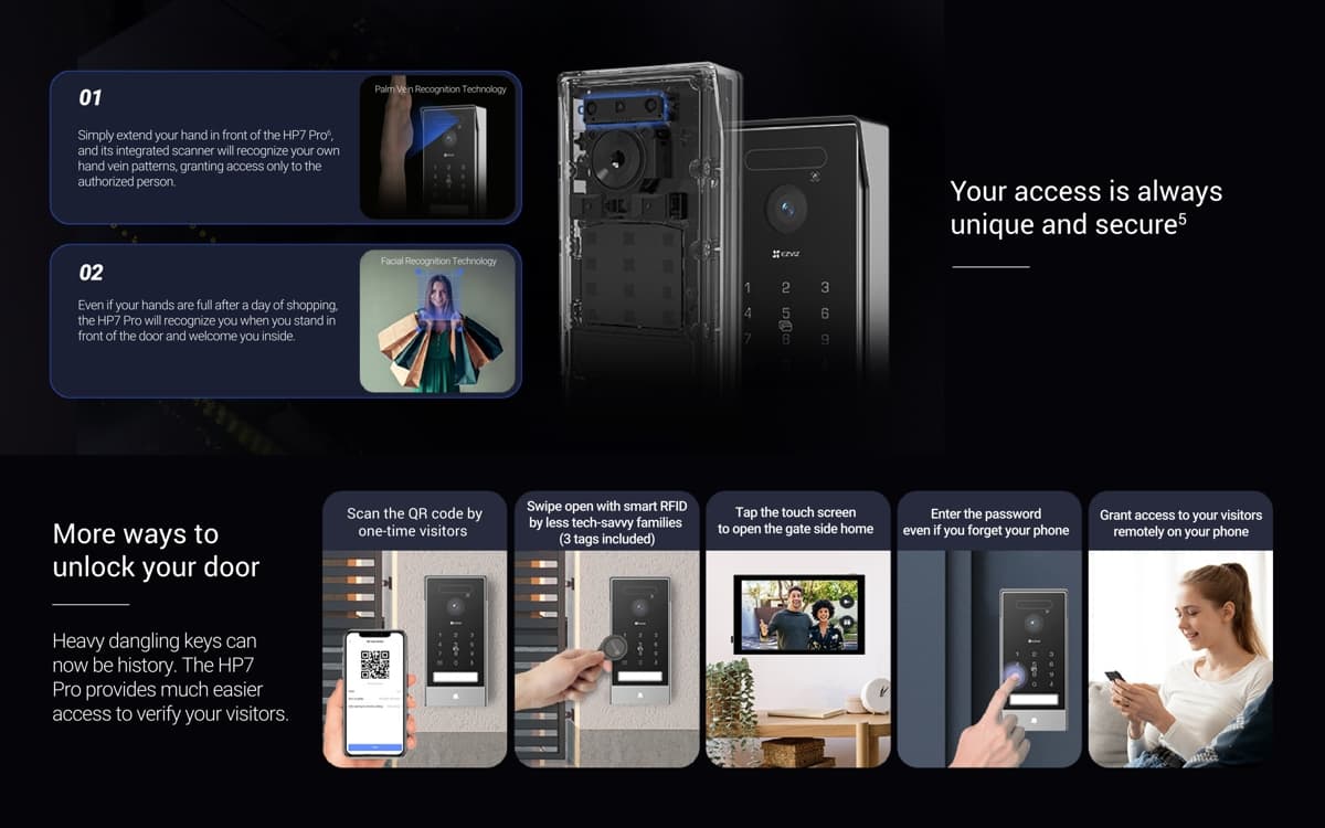 Ezviz HP7 Pro Sada 4K IP video interkomu