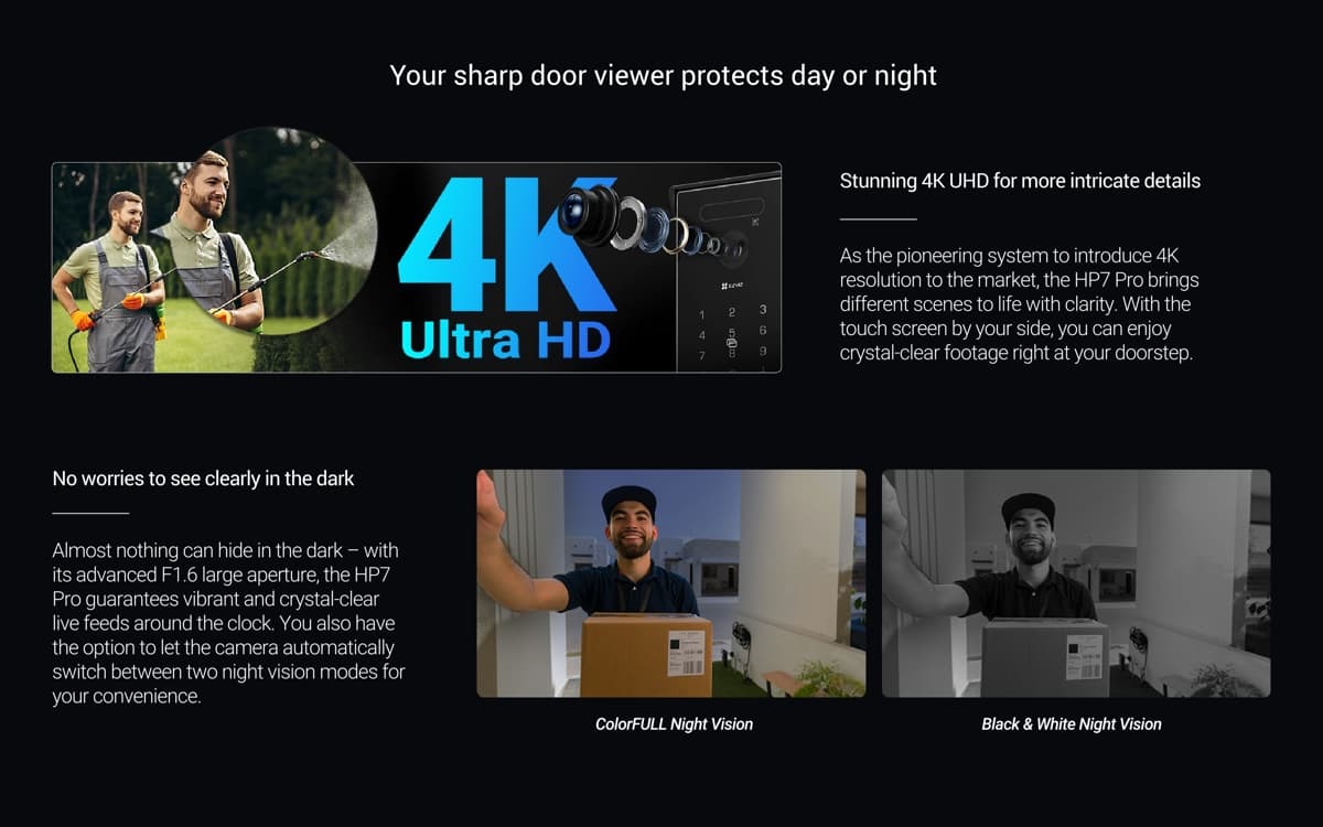 Ezviz HP7 Pro Sada 4K IP video interkomu