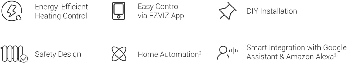 Ezviz T55 Chytrá termostatická hlavice 
