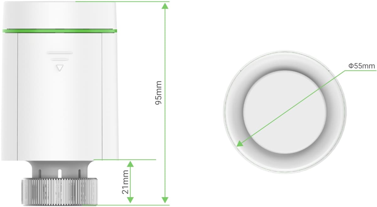 Ezviz T55 Chytrá termostatická hlavice 
