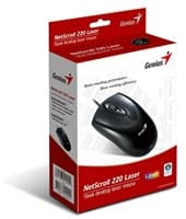 GENIUS myš NETSCROLL 220 LASER, 1600dpi., Black, PS/2, Sleek