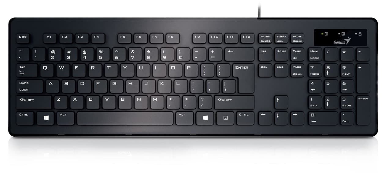 Genius Slimstar 130/ Drátová klávesnice/ Apple design/ USB