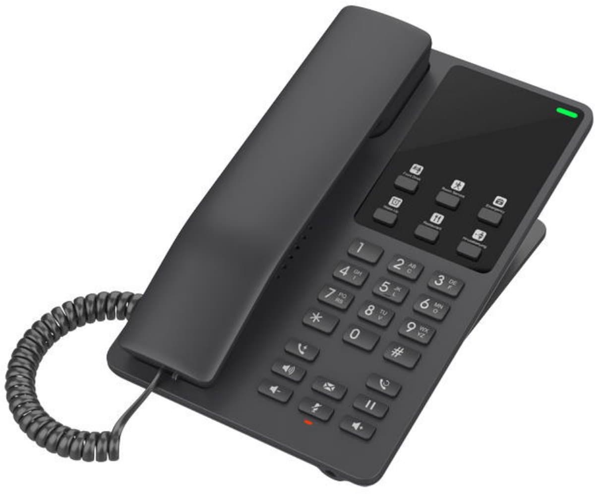 Grandstream GHP621 SIP hotelový telefon černý