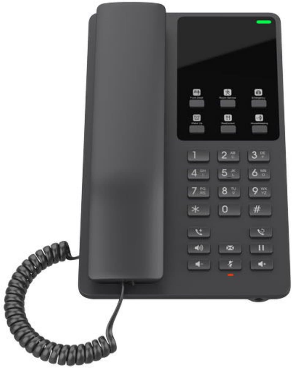 Grandstream GHP621 SIP hotelový telefon černý