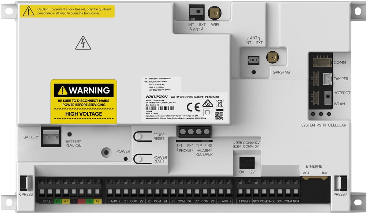 Hikvision AX HYBRID PRO Ústředna - 64 Zón
