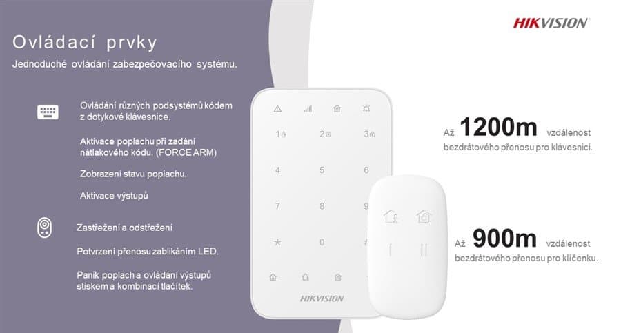 Hikvision AX PRO Bezdrátová dotyková klávesnice