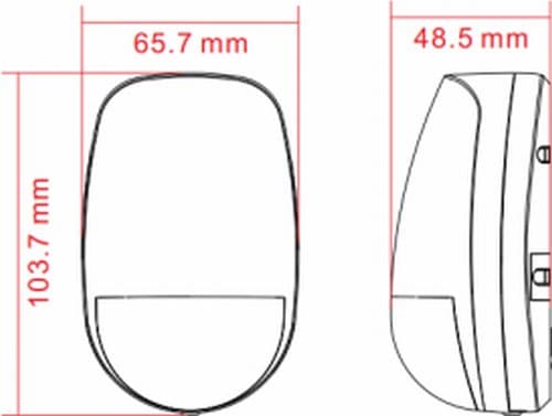 Hikvision AX PRO Bezdrátový PIR detektor, 15m, černý