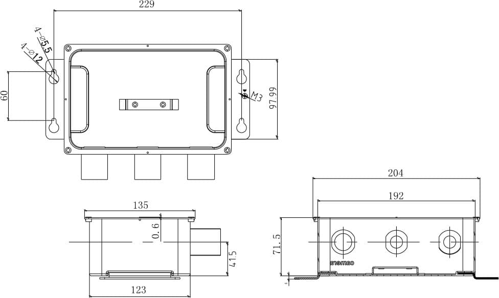 Hikvision DS-1284ZJ-M-AC3(OS) - Montážní antikorozní box