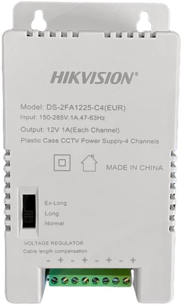 Hikvision DS-2FA1225-C4 - Spínaný zdroj 12V/4A, 4x výstup
