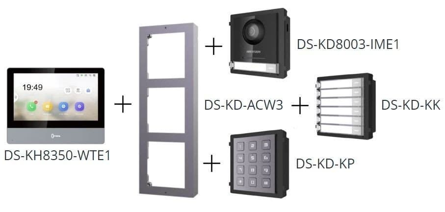 Hikvision DS-KD-KK - modul 6 tlačítek pro IP interkom