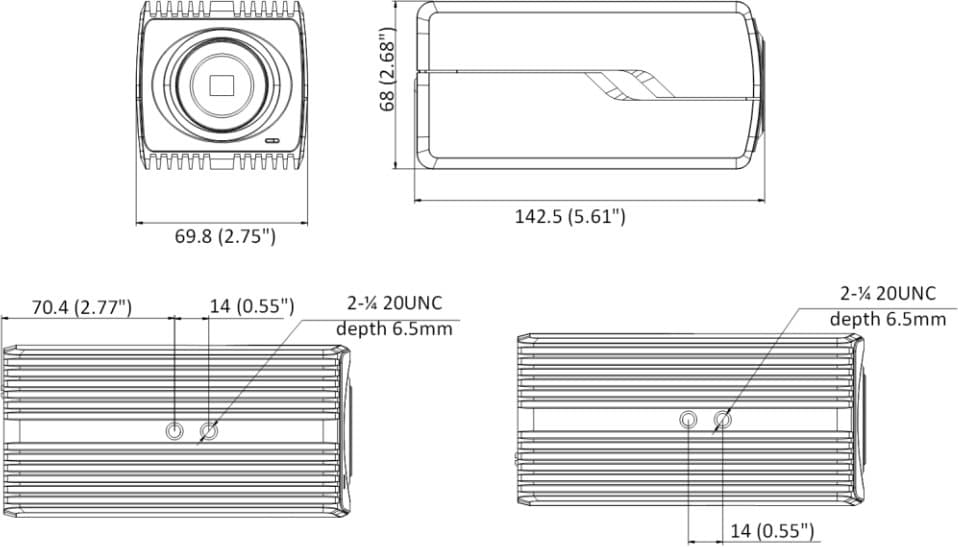 Hikvision IP box kamera iDS-2CD70C5G0-AP, 12MP