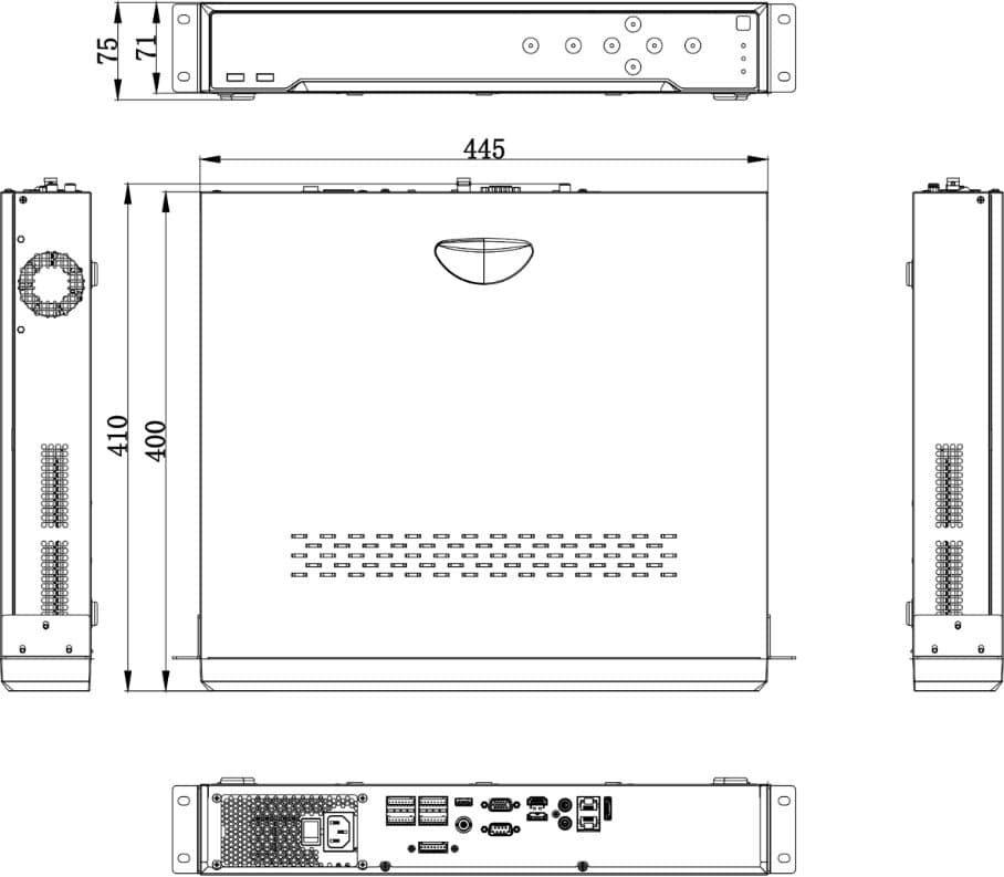 Hikvision NVR DS-7732NI-M4, 32 kanálů, 4x HDD, Alarm