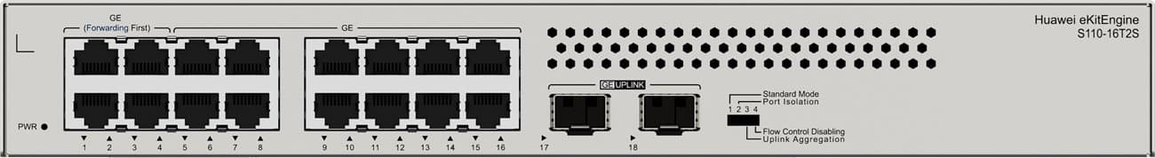 Huawei S110-16T2S Gigabitový switch, 2x SFP