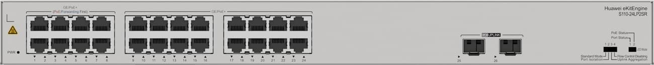 Huawei S110-24LP2SR Gigabitový PoE switch, 2x SFP