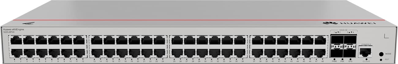 Huawei S220-48P4X Gigabitový PoE switch, 4x SFP+