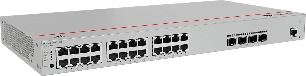 Huawei S310-24P4X Gigabitový PoE smart switch, 4x SFP+