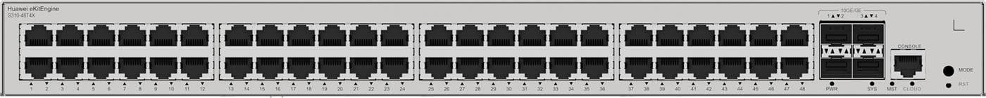 Huawei S310-48T4X Gigabitový smart switch, 4x SFP+