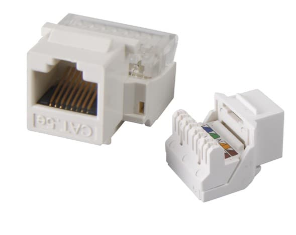 Keystone CAT.5e OEM bílý zadní svorkovnice