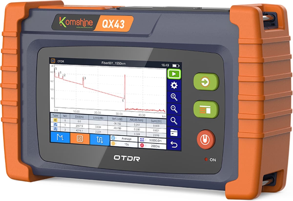 Komshine QX43-S1 FTTx-OTDR - Tester pro Optické Sítě