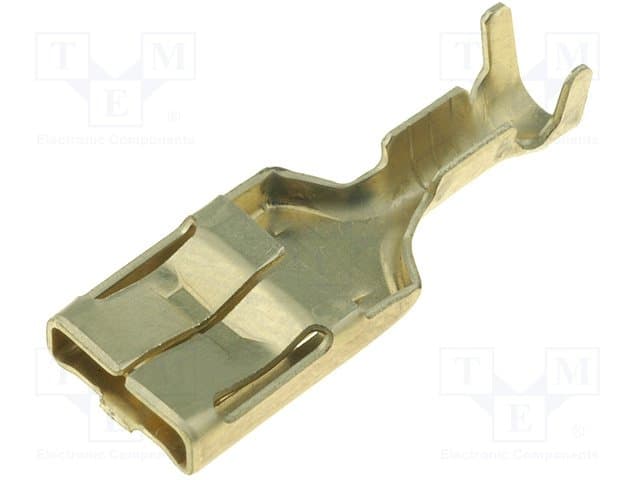 Konektor FASTON 6,3mm, plochý
