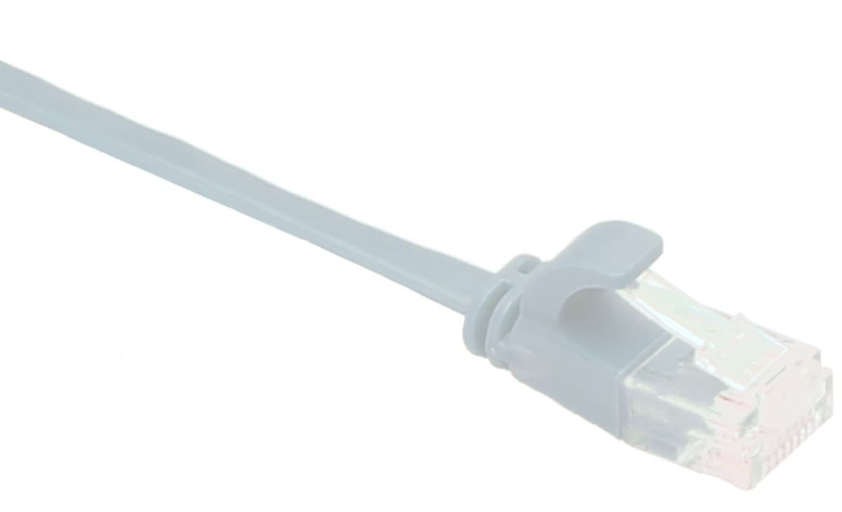 Masterlan comfort patch kabel UTP, flat, Cat6, 1m, šedý