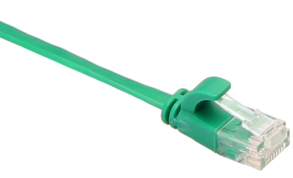 Masterlan comfort patch kabel UTP, flat, Cat6, 1m, zelený