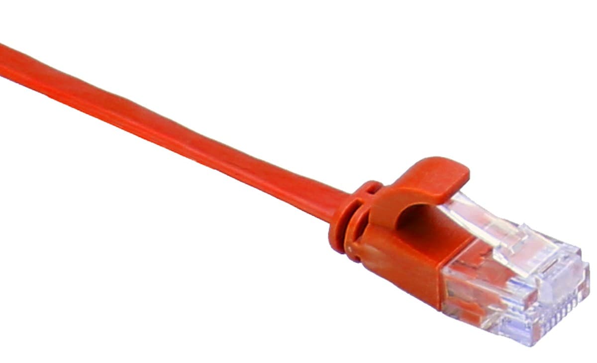 Masterlan comfort patch kabel UTP, flat, Cat6, 3m, červený