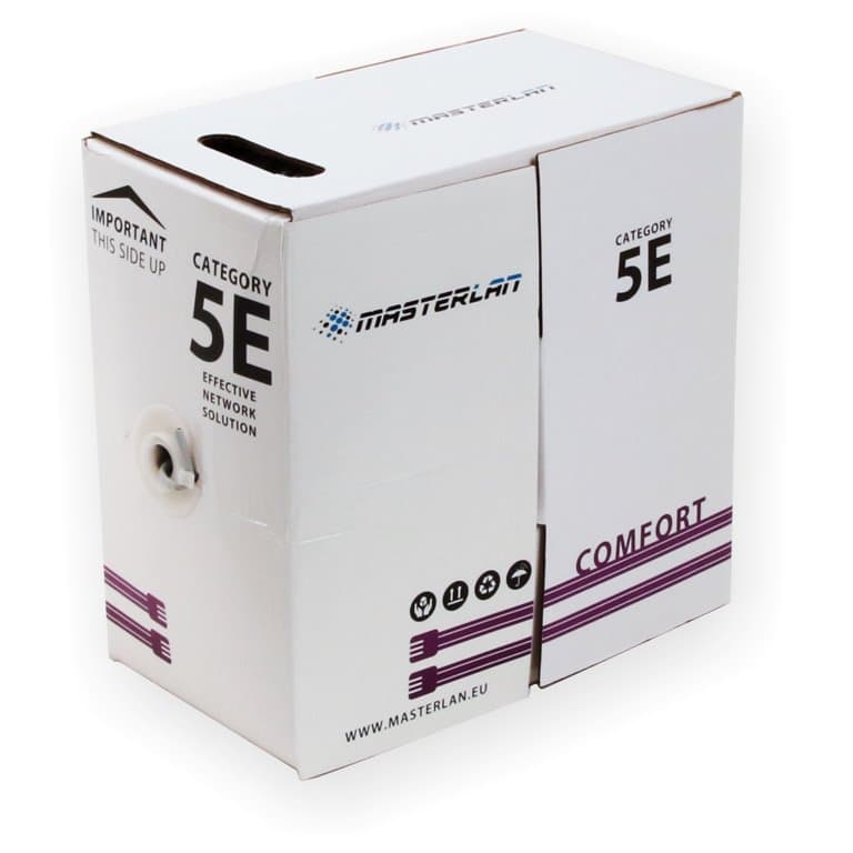 Masterlan Comfort UTP kabel drát Cat5e, LSZH, 24AWG, 305m