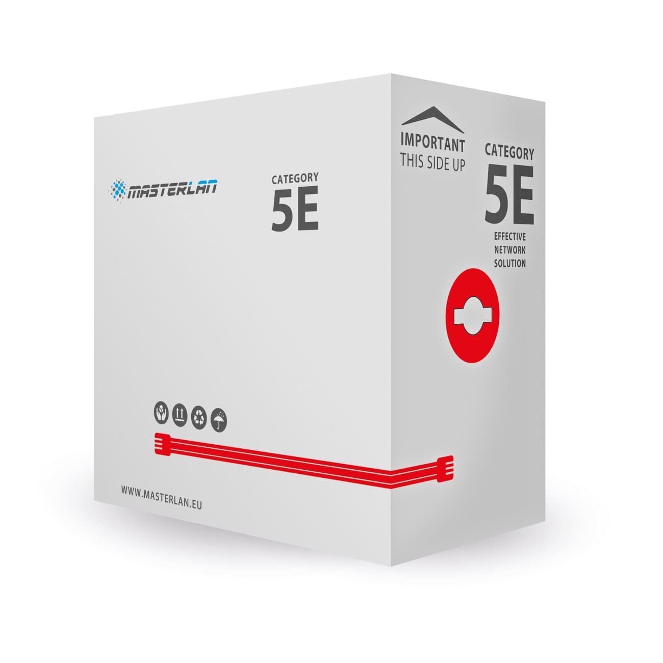 Masterlan FTP kabel drát venkovní Cat5e, PE, 24AWG, 305m