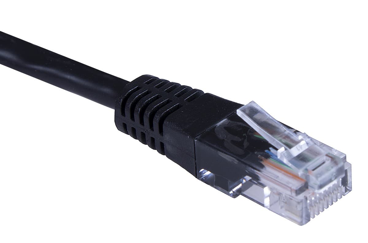 Masterlan patch kabel UTP, Cat5e, 0,25m, černý