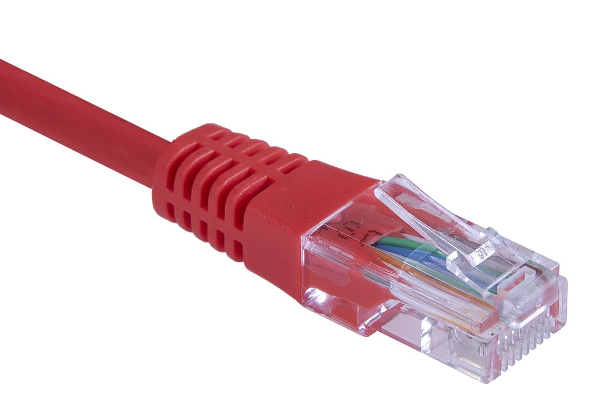 Masterlan patch kabel UTP, Cat5e, 3m, červený