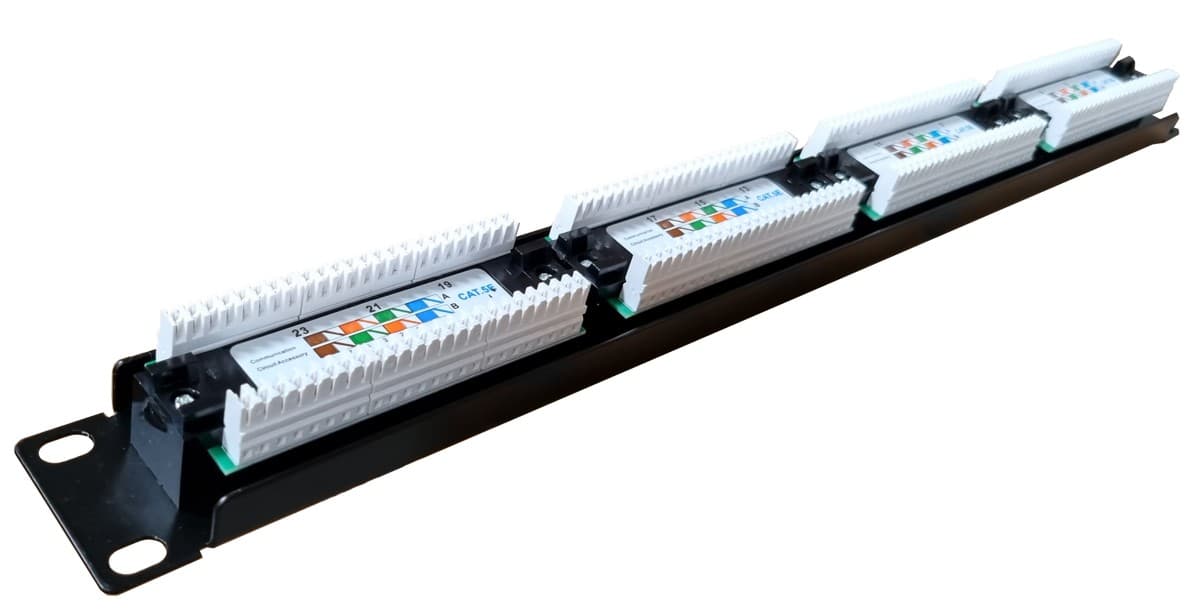 Masterlan Patch panel 19", 24xRJ45, Cat5e, 1U, UTP