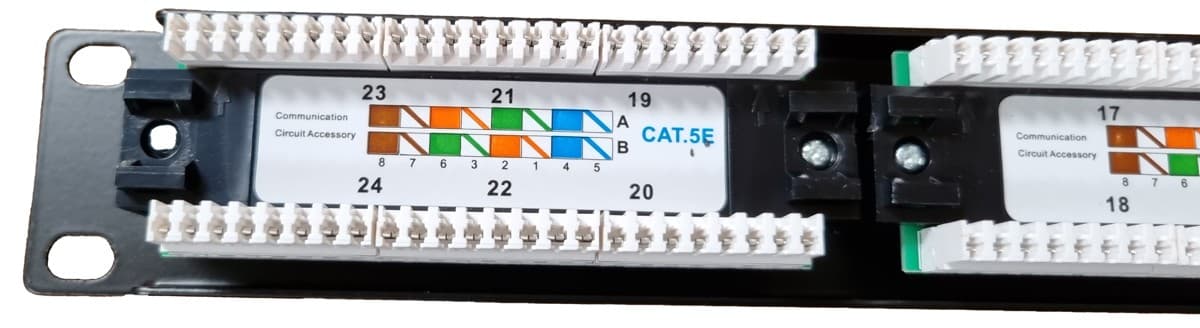 Masterlan Patch panel 19", 24xRJ45, Cat5e, 1U, UTP