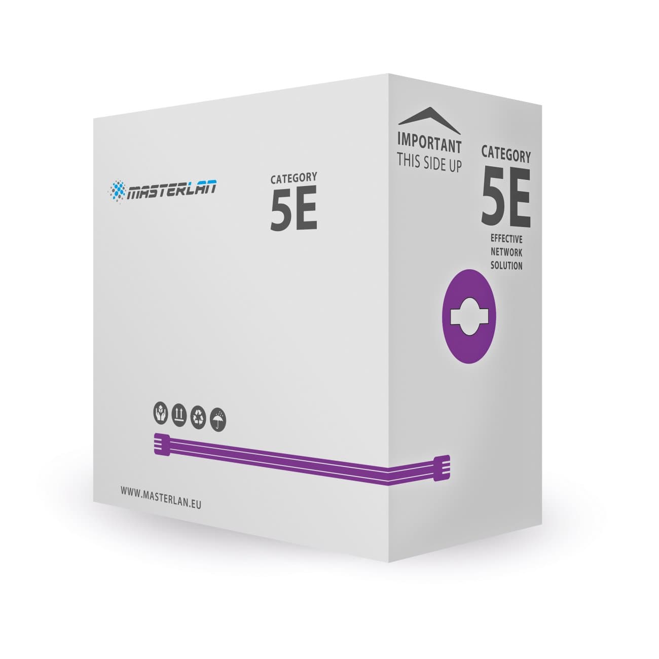 Masterlan UTP kabel drát Cat5e, LSZH, 24AWG, 305m