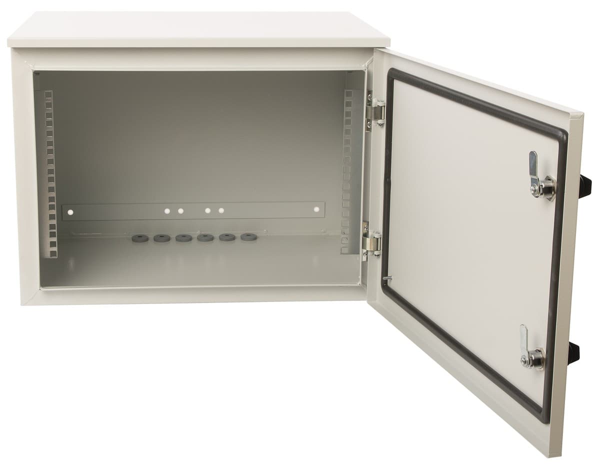 Masterlan venkovní rozvaděč 19" 6U/410mm, složený, IP65