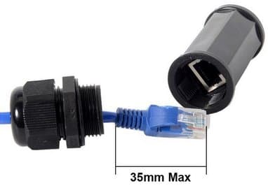 Masterlan venkovní STP spojka, Cat.5e/6/7, IP68, RJ45-RJ45