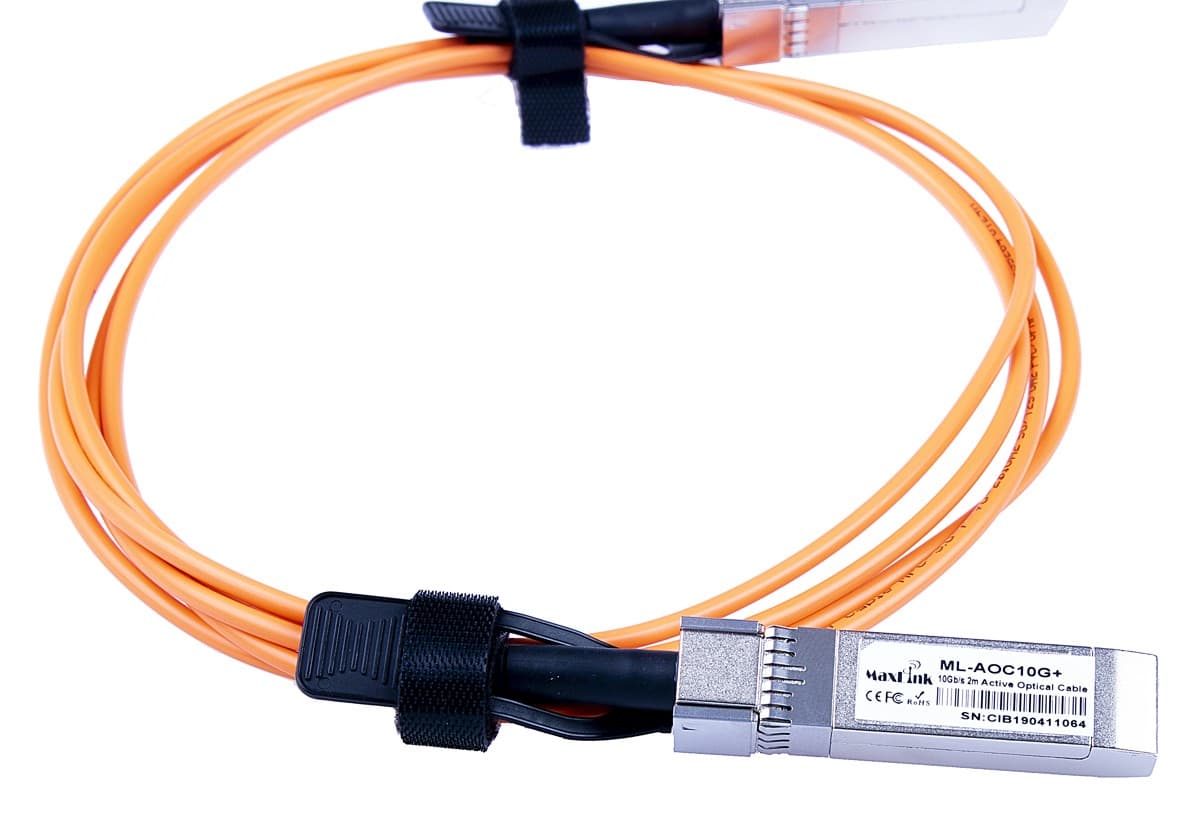 MaxLink 10G SFP+ AOC optický kabel, aktivní, DDM, 5m