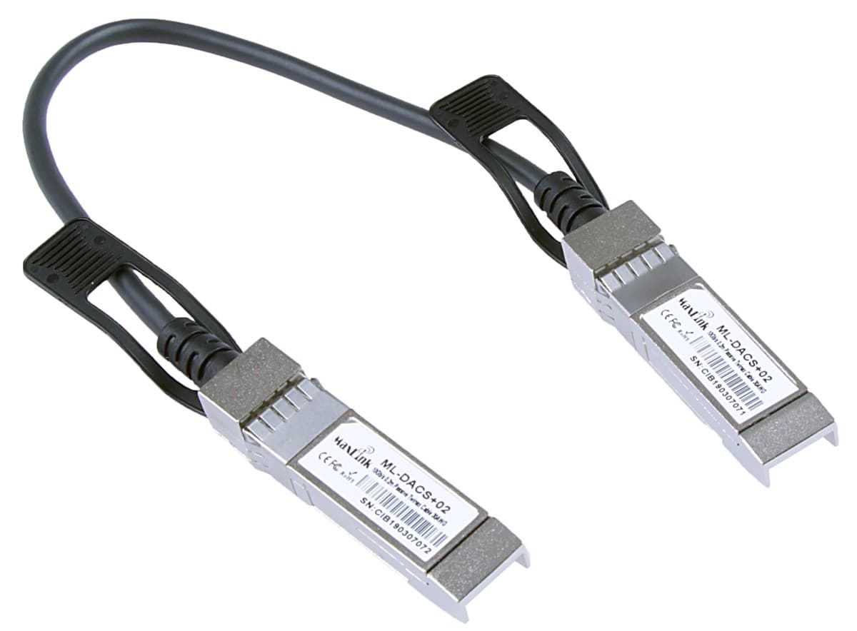 MaxLink 10G SFP+ DAC kabel, pasivní, 0,2m