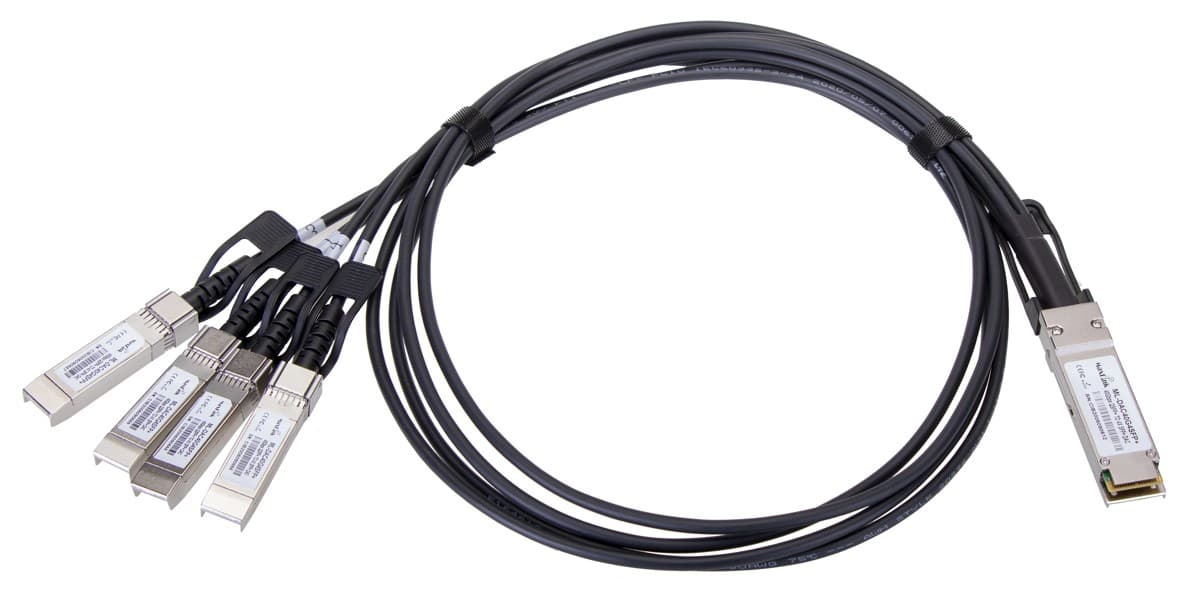 MaxLink 40G DAC kabel, QSFP+ na 4xSFP+, pasivní, 1m