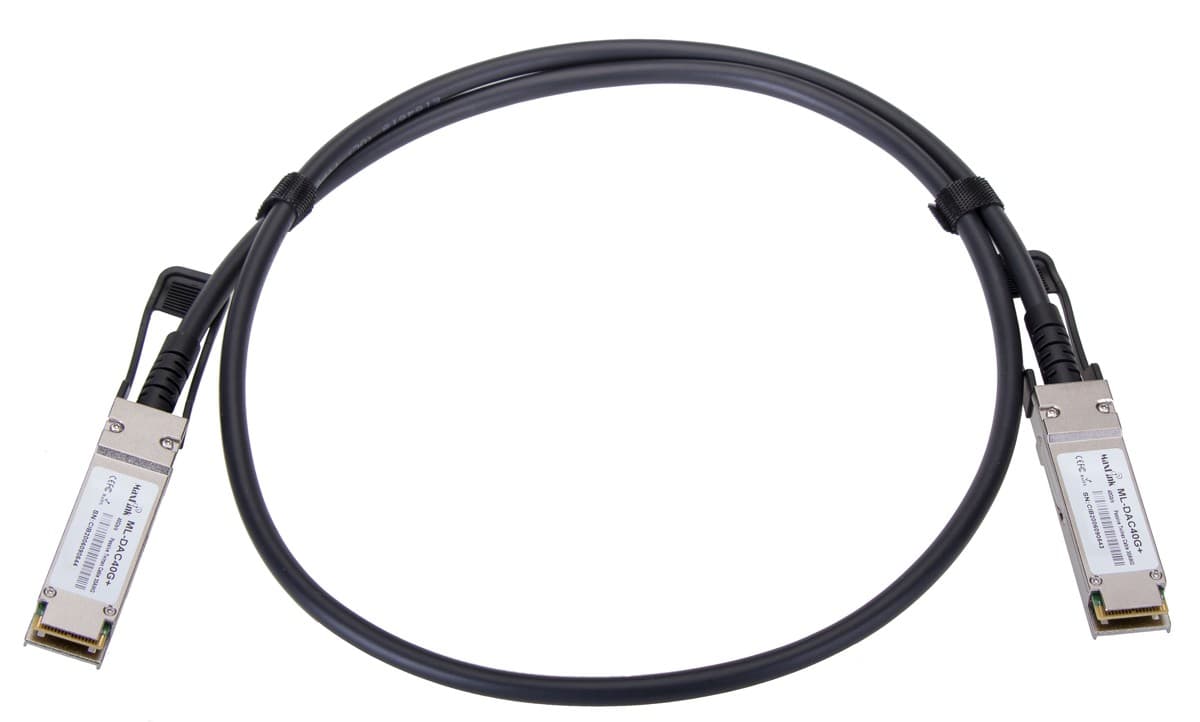 MaxLink 40G QSFP+ DAC kabel, pasivní, 1m